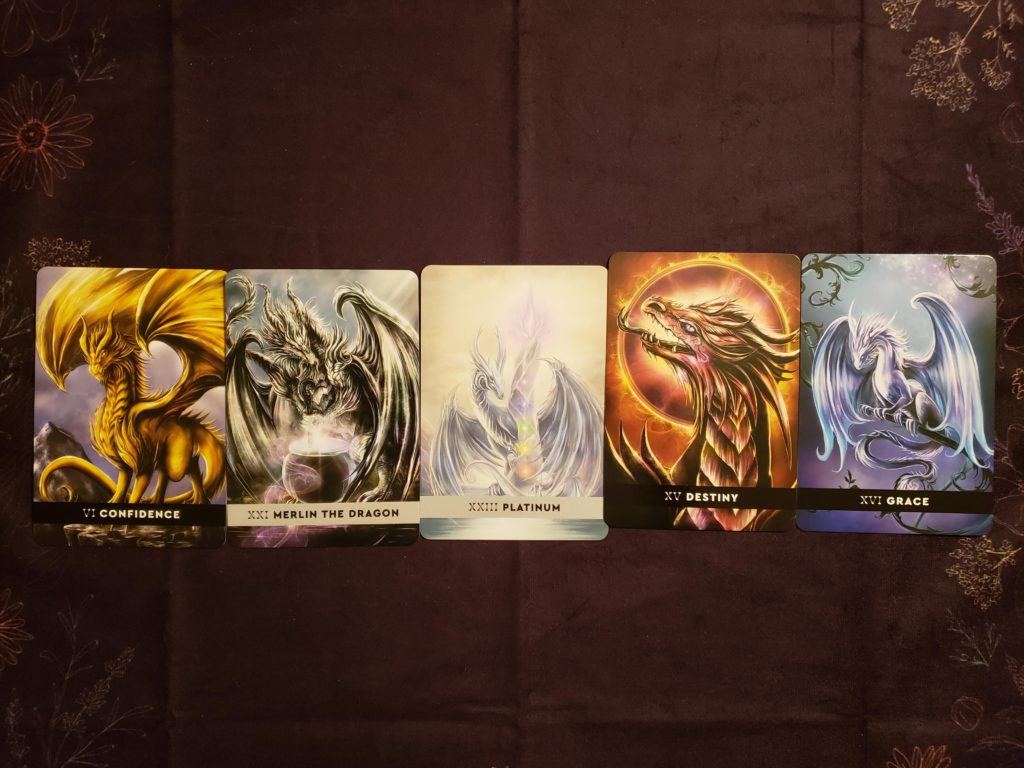 Dragon path oracle cards - a sample dragon reading